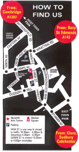 Arts Centre Map