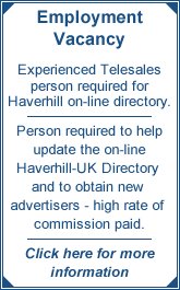 Haverhill UK Vacancy